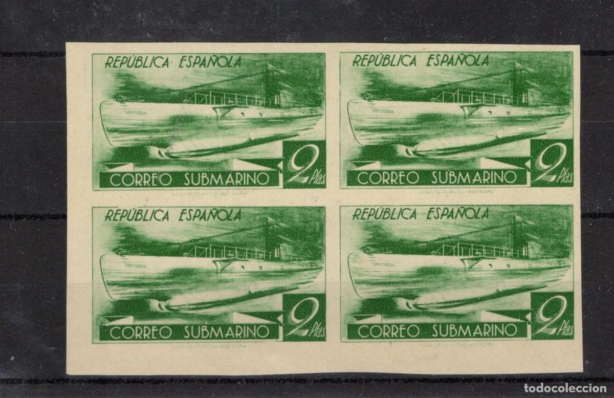 Briefmarken: PC163 Sellos Espa&ntilde;a a&ntilde;o 1938 Edifil 776ccds cambio color en bloque 4 v.c. 138 &euro;
