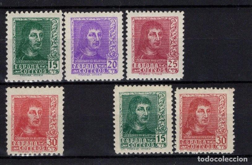 Briefmarken: PC179 Sellos Espa&ntilde;a a&ntilde;o 1938 Edifil 841/844**-* sellos originales en NUEVO con 841A y 844A v.c. 80 &euro;