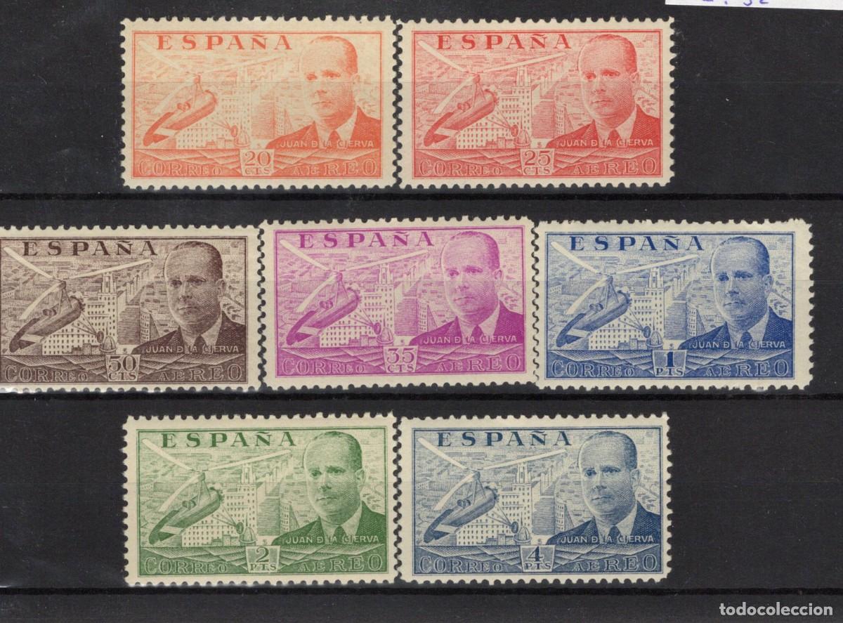 Briefmarken: PC195 Sellos Espa&ntilde;a a&ntilde;o 1939 Edifil 880/886** sellos originales en NUEVO SERIE COMPLETA v.c 32 &euro;