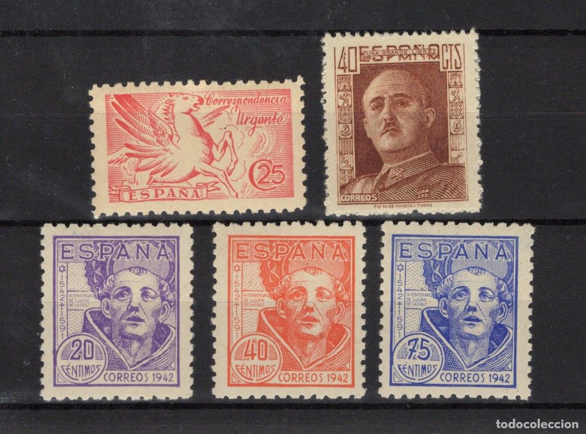 Briefmarken: PC202 Sellos Espa&ntilde;a a&ntilde;o 1942 Edifil 952/956** sellos originales en NUEVO SERIE COMPLETA v.c 12 &euro;
