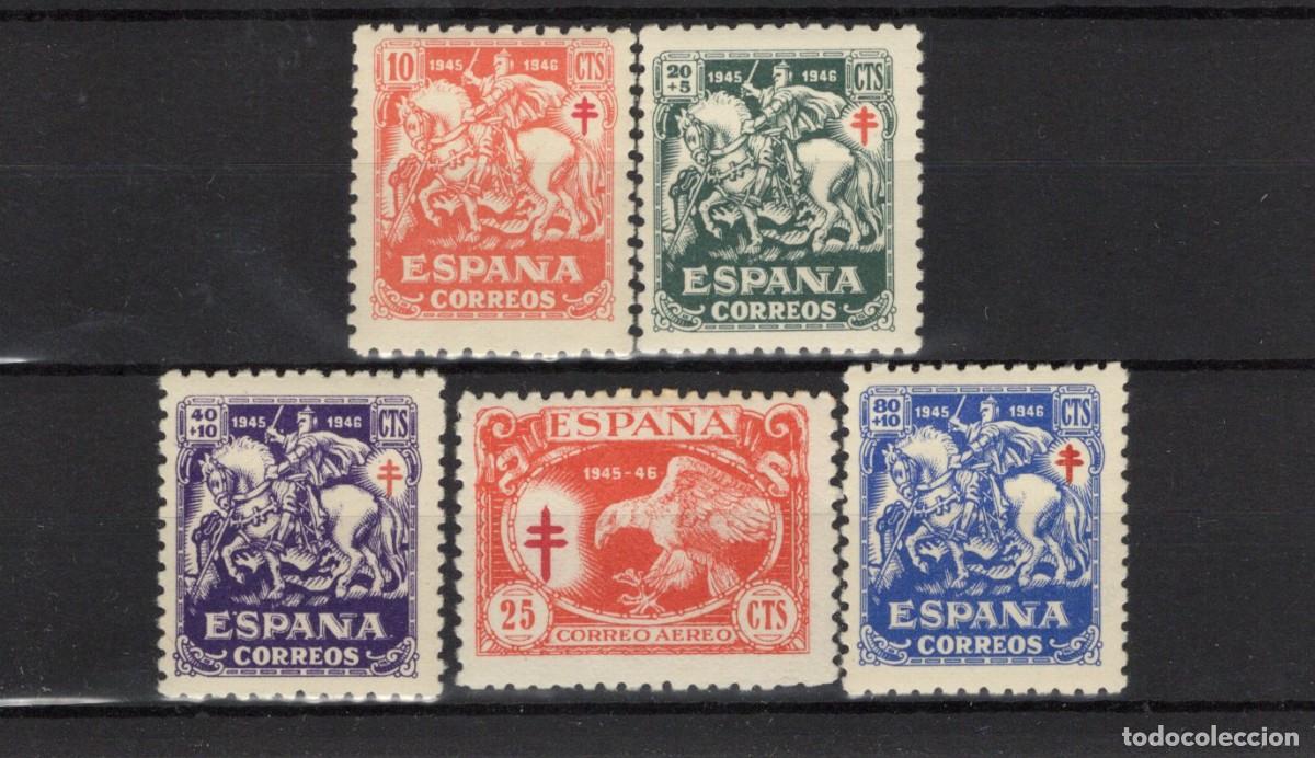 Timbres: PC211 Sellos Espa&ntilde;a a&ntilde;o 1945 Edifil 993/997** sellos originales en NUEVO SERIE COMPLETA v.c 25 &euro;