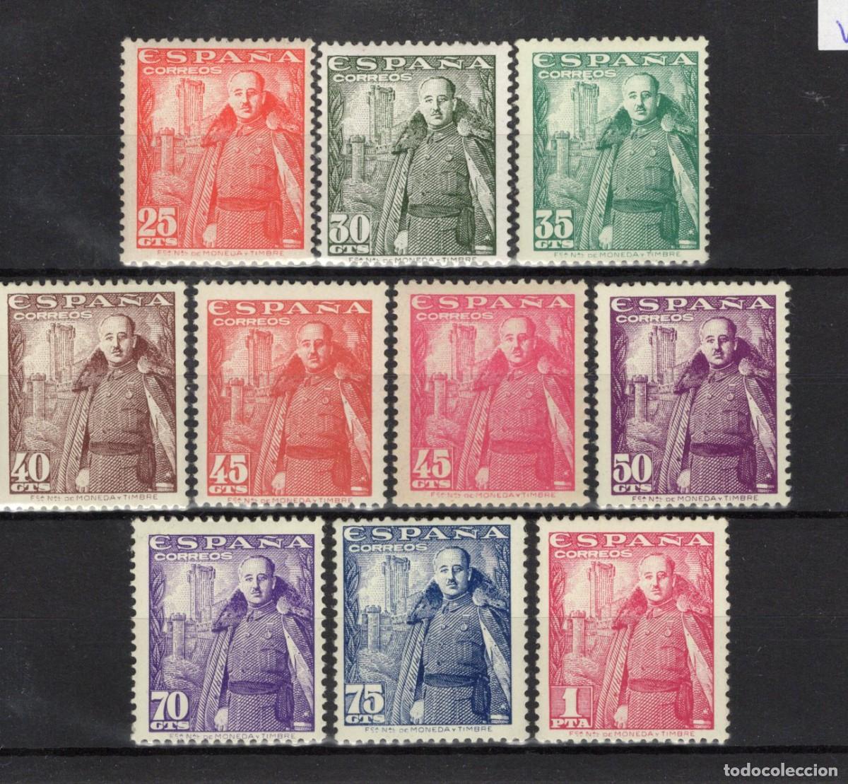 Stamps: PC221 Sellos Espa&ntilde;a a&ntilde;o 1948/54 Edifil 1024/1032** sellos originales en NUEVO SERIE COMP. v.c. 30 &euro;