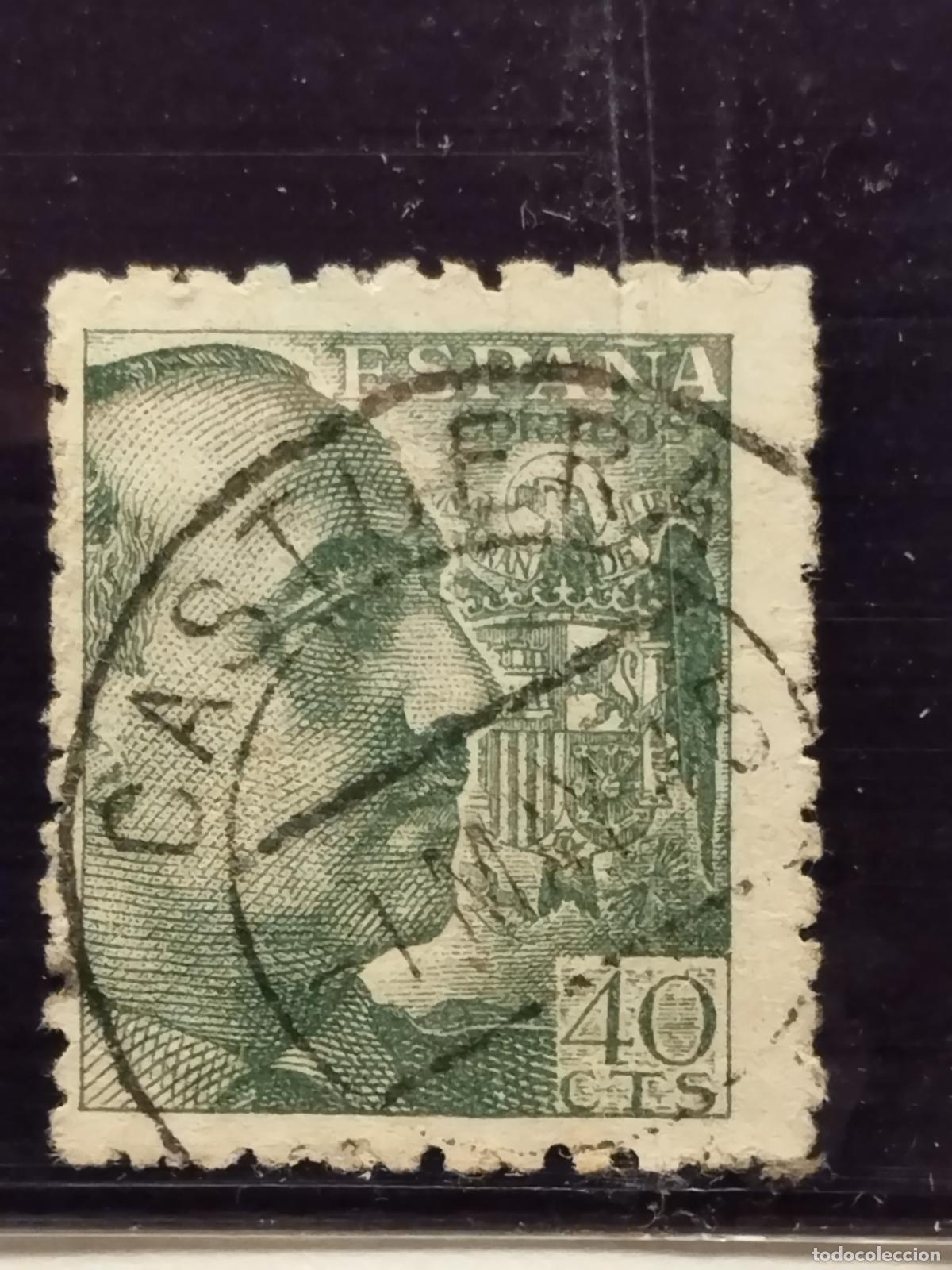 Timbres: FAC ESPA&Ntilde;A. EDIFIL 925. FECHADOR DE CASTUERA. BADAJOZ. BONITO Y RARO.