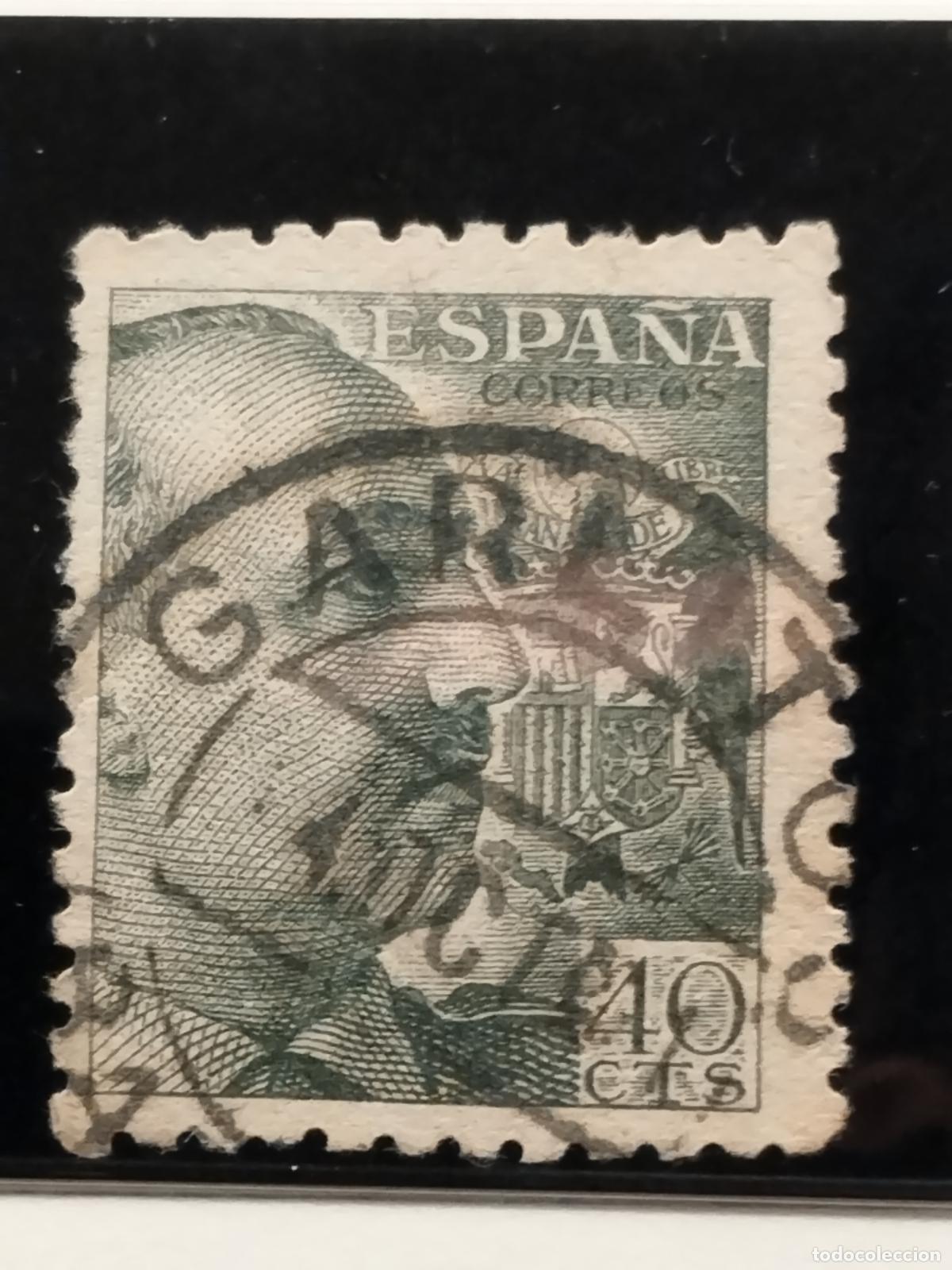 Timbres: FAC ESPA&Ntilde;A. EDIFIL 925. FECHADOR DE GARLITOS. BADAJOZ. LUJO Y RARISIMO.