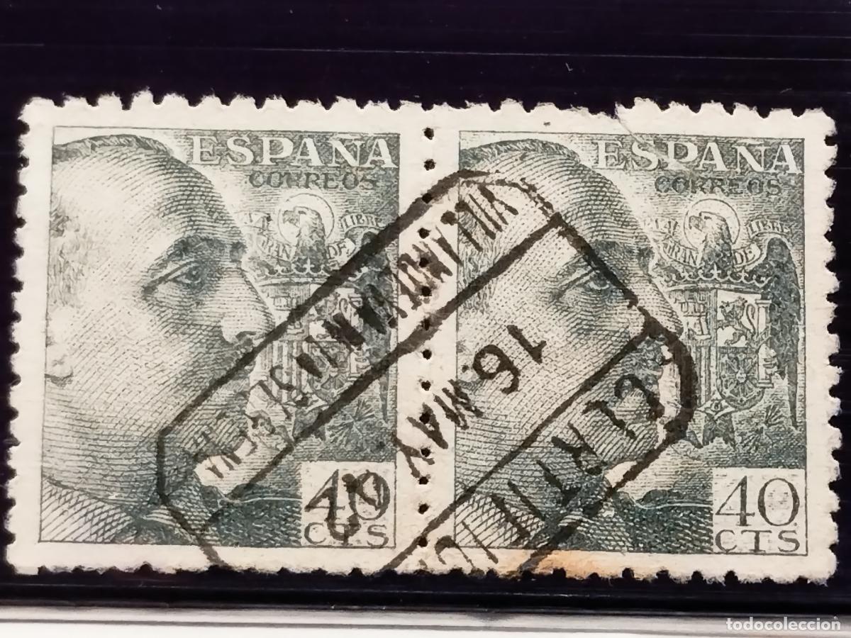 Briefmarken: FAC ESPA&Ntilde;A. EDIFIL 925 EN PAREJA. CERTIFICADO DE VILLANUEVA DE LA SERENA. MUY BONITO.