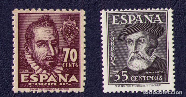 Stamps: Sellos de Espa&ntilde;a A&ntilde;o 1948 Personajes Sellos nuevos** N&ordm; Edifil 1035/36