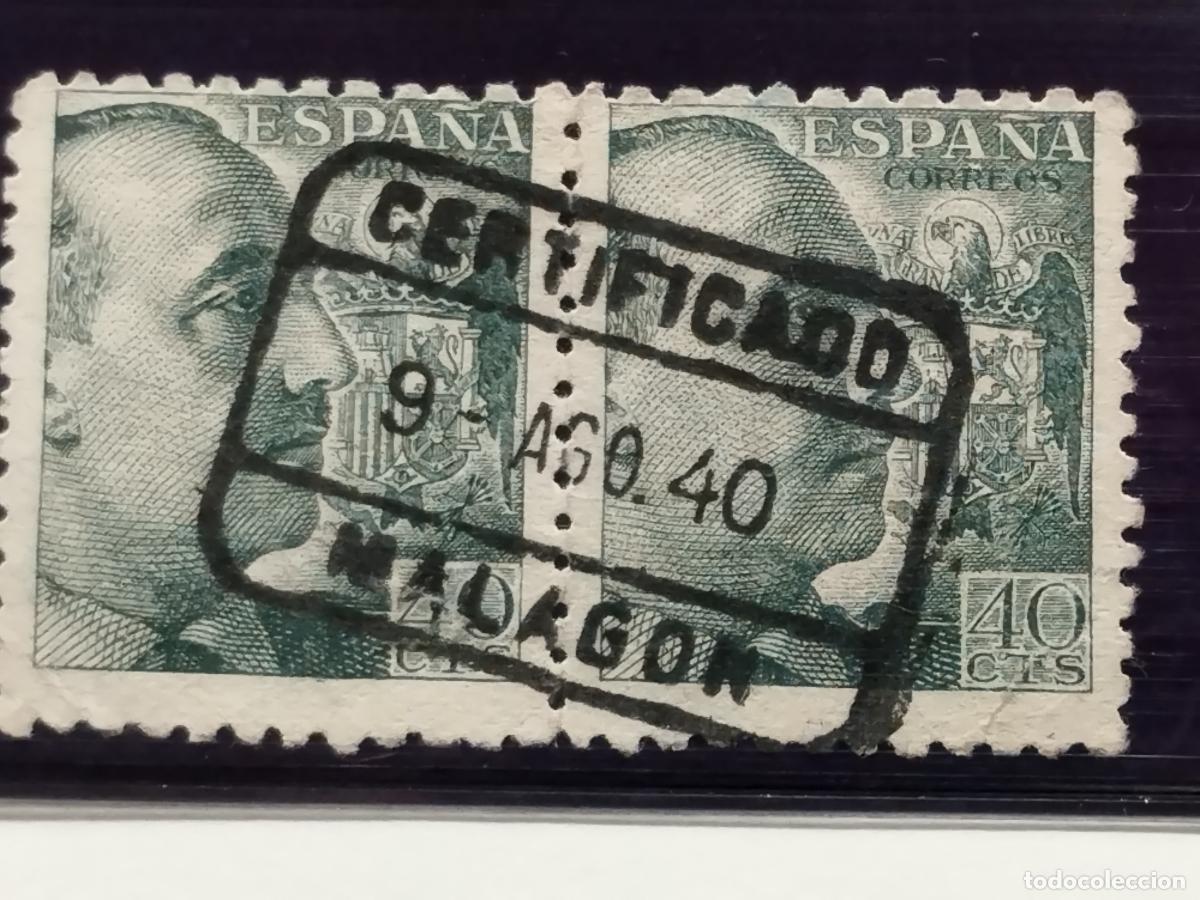 Timbres: FAC ESPA&Ntilde;A. EDIFIL 925. FECHADOR CDRTIFICADO DE MALAGON. CIUDAD REAL. LUJO Y RARO.