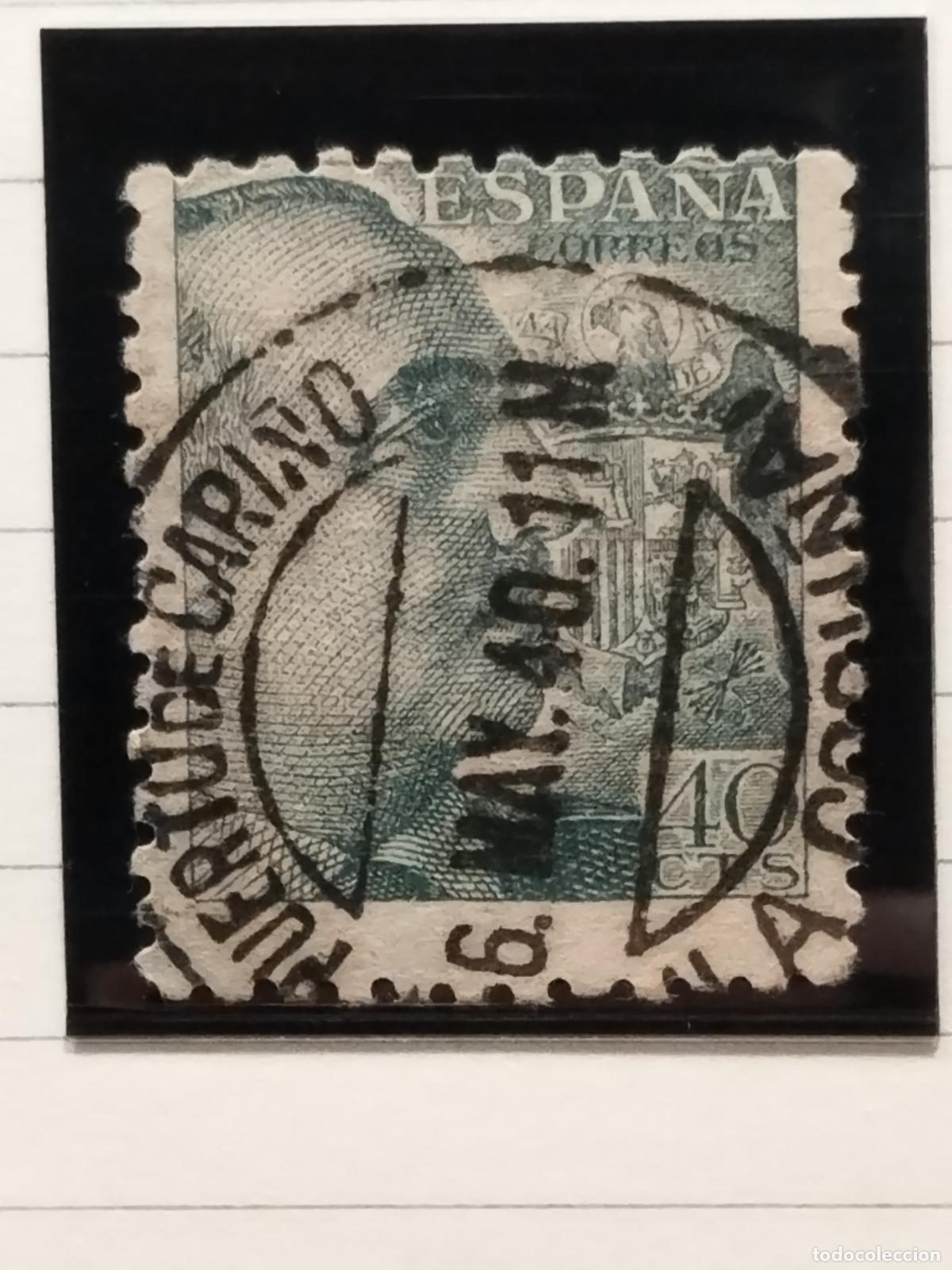 Francobolli: FAC ESPA&Ntilde;A. EDIFIL 925. FECHADOR DE PUERTO DE CARI&Ntilde;O. LA CORU&Ntilde;A. LUJO Y RARO.