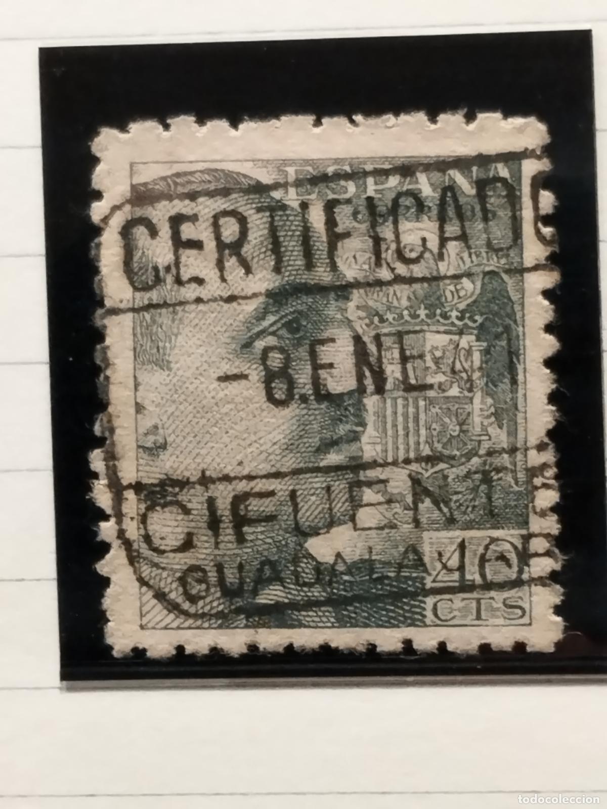 Briefmarken: FAC ESPA&Ntilde;A. EDIFIL 925. FECHADOR CERTIFICADO DE CIFUENTES. GUADALAJARA. BONITO.