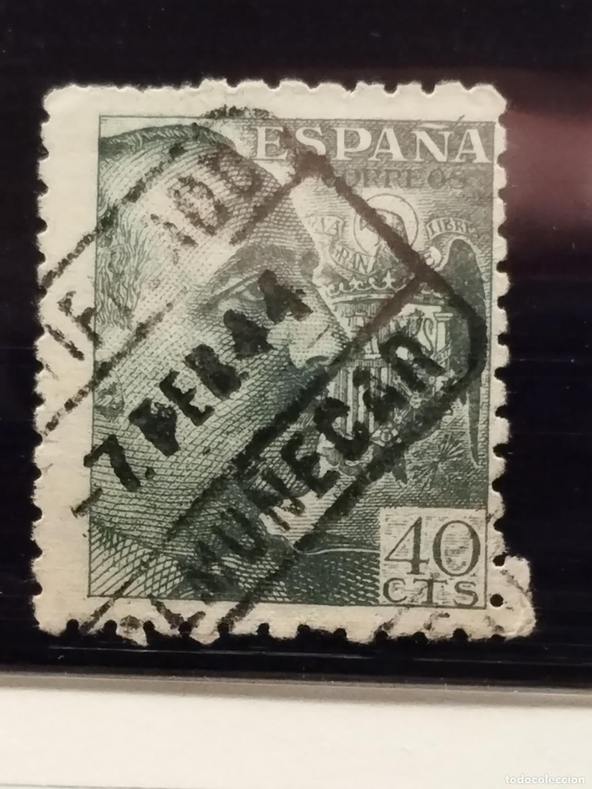 Francobolli: FAC ESPA&Ntilde;A. EDIFIL 925. FECHADOR CERTIFICADO DE ALMU&Ntilde;ECAR. GRANADA. BONITO.