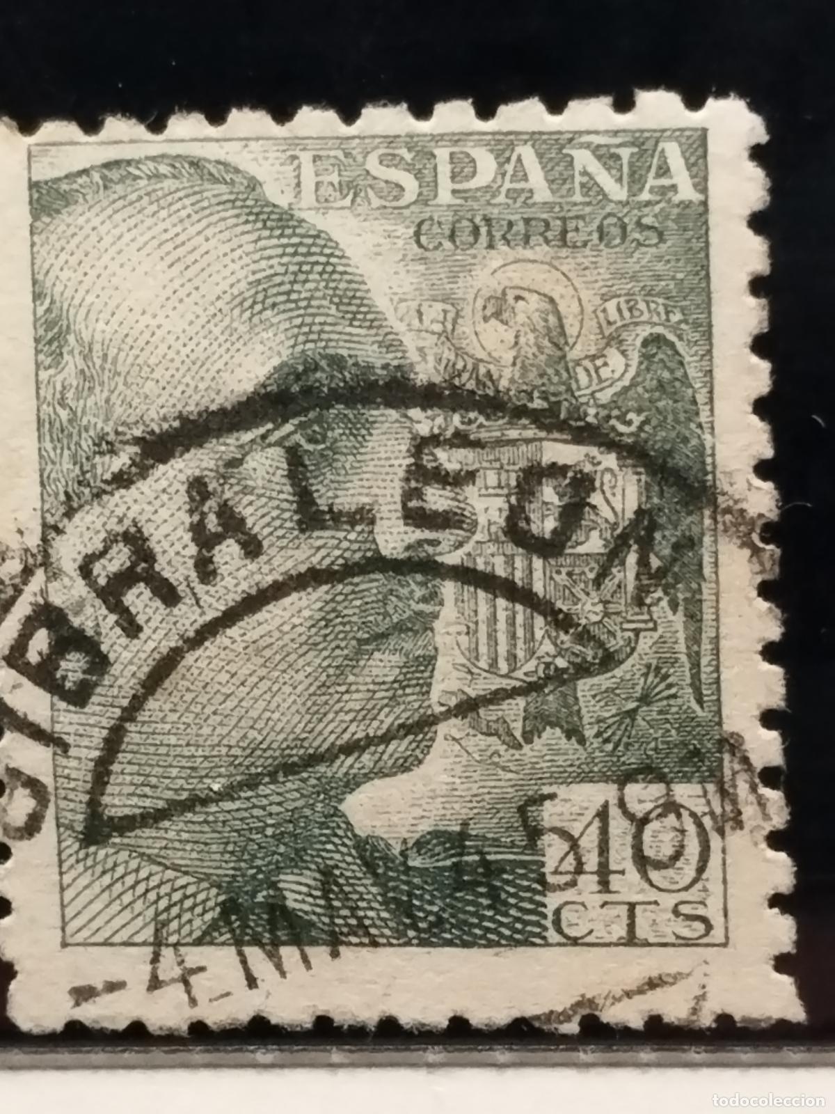 Francobolli: FAC ESPA&Ntilde;A. EDIFIL 925. FECHADOR DE GIBRALEON. HUELVA. LUJO Y RARO.