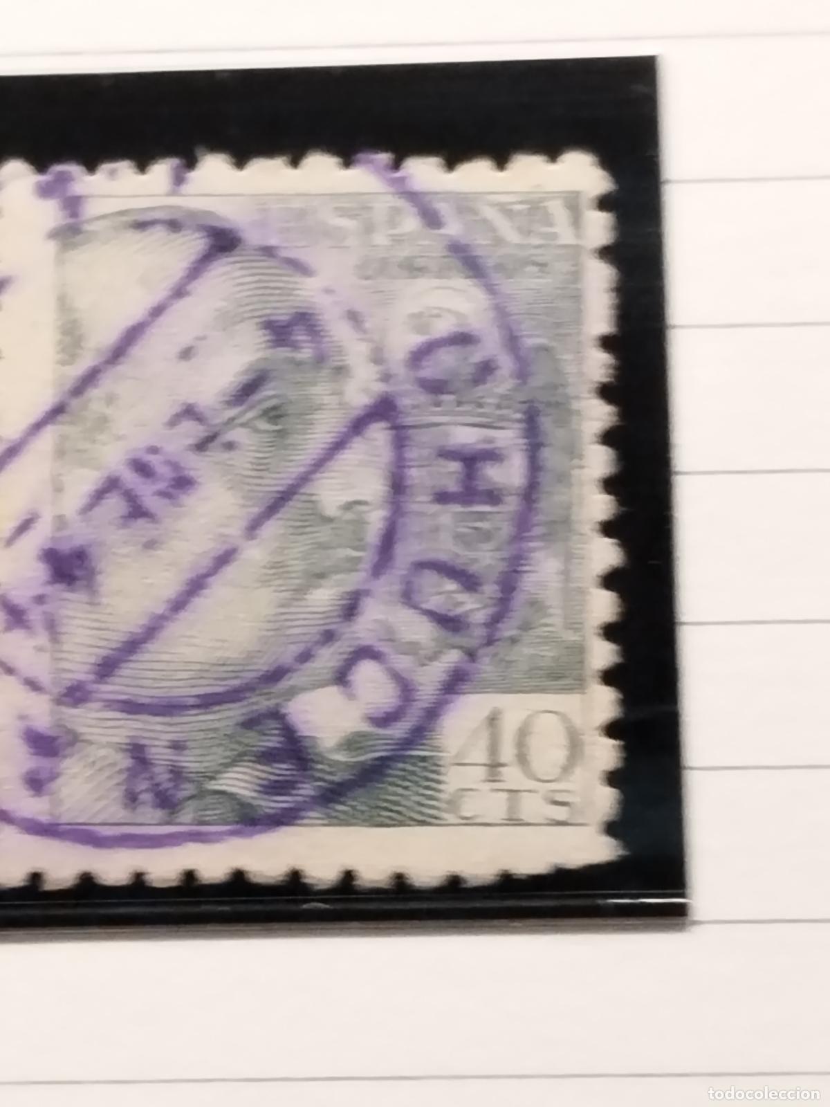 Francobolli: FAC ESPA&Ntilde;A. EDIFIL 925. FECHADOR EN VIOLETA DE CHUCENA. HUELVA. LUJO Y RARISIMO.