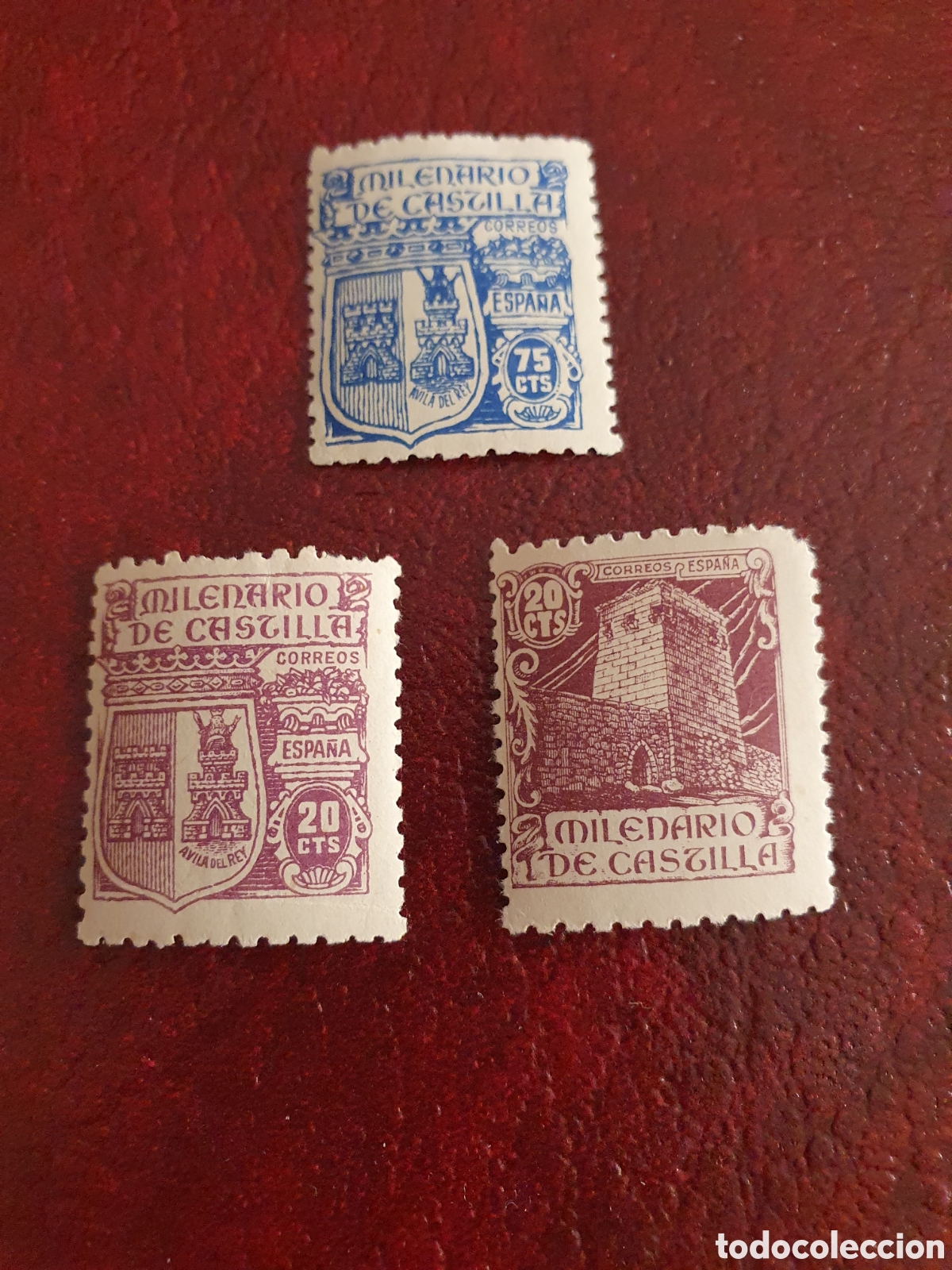 Sellos: Milenario de Castilla a&ntilde;o 1944 - Foto 1