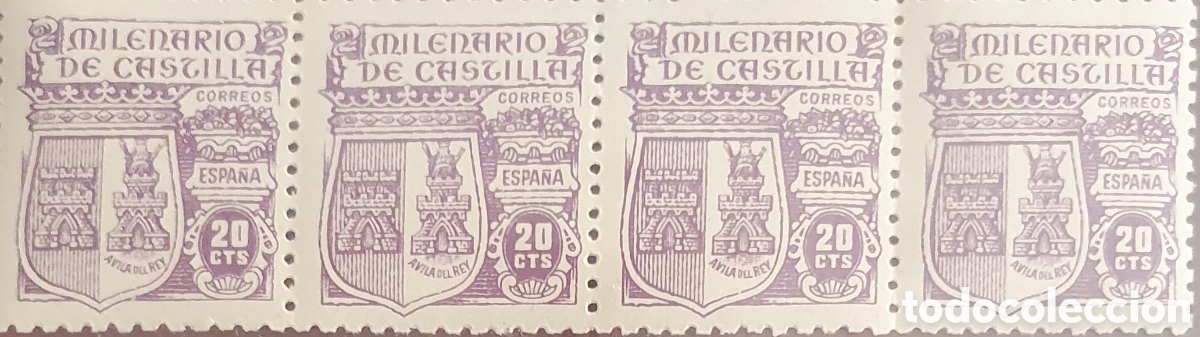 Timbres: Edifil 980 a&ntilde;o 1944. x 4