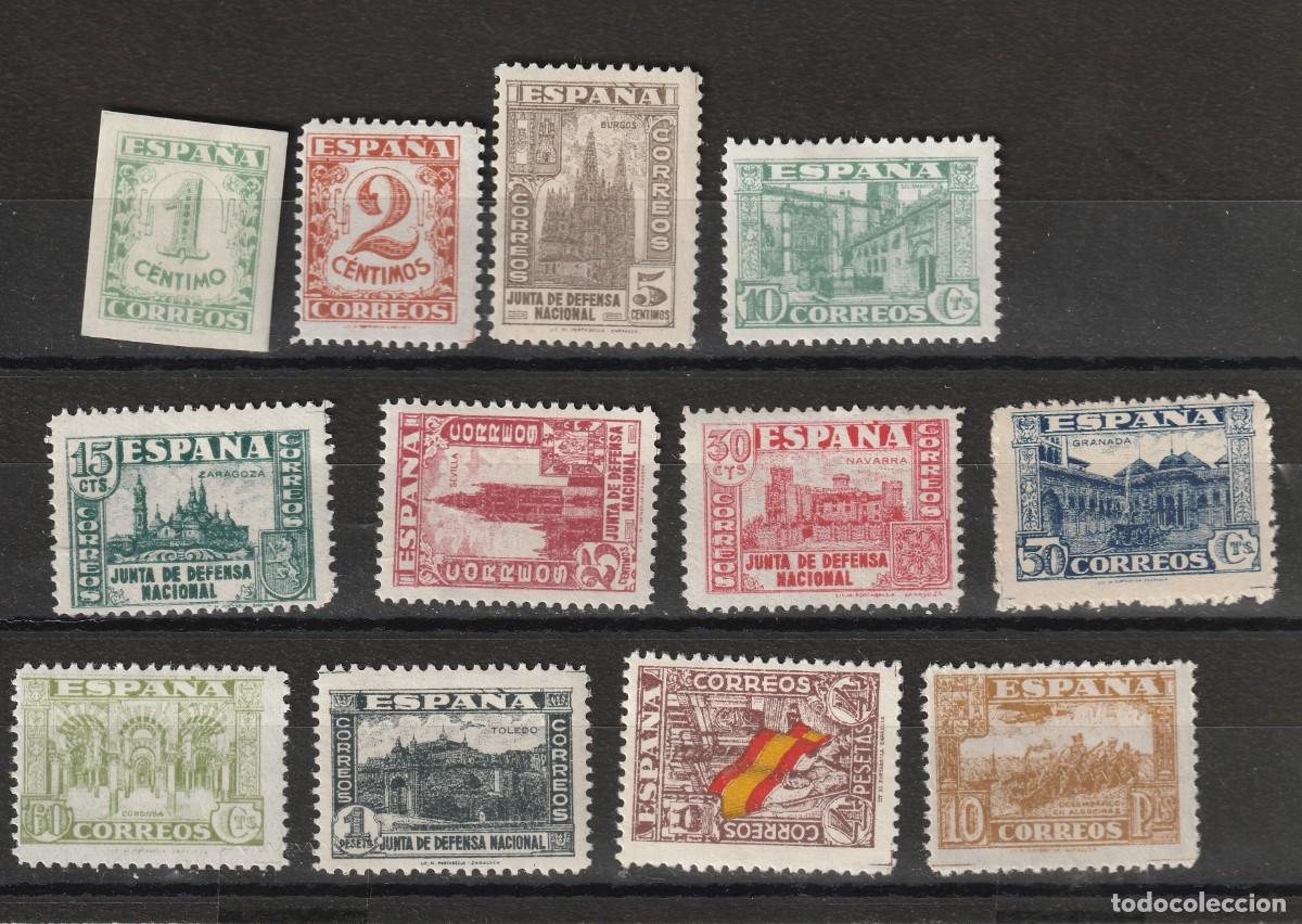 Briefmarken: EDIFIL 802 / 813** JUNTA DEFENSA NACIONAL