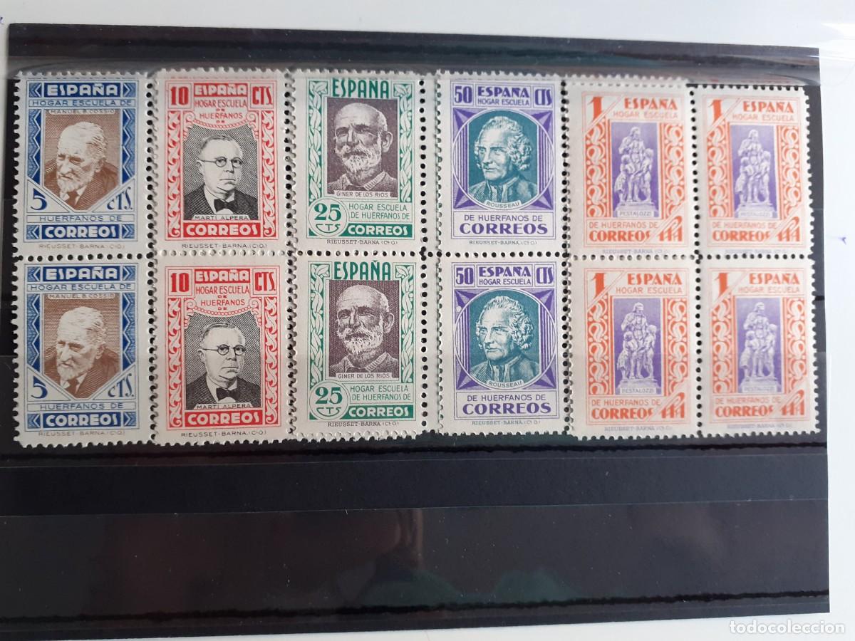Timbres: Beneficencia del a&ntilde;o 1937 Edifil 12/16 EN BL4 en nuevo**