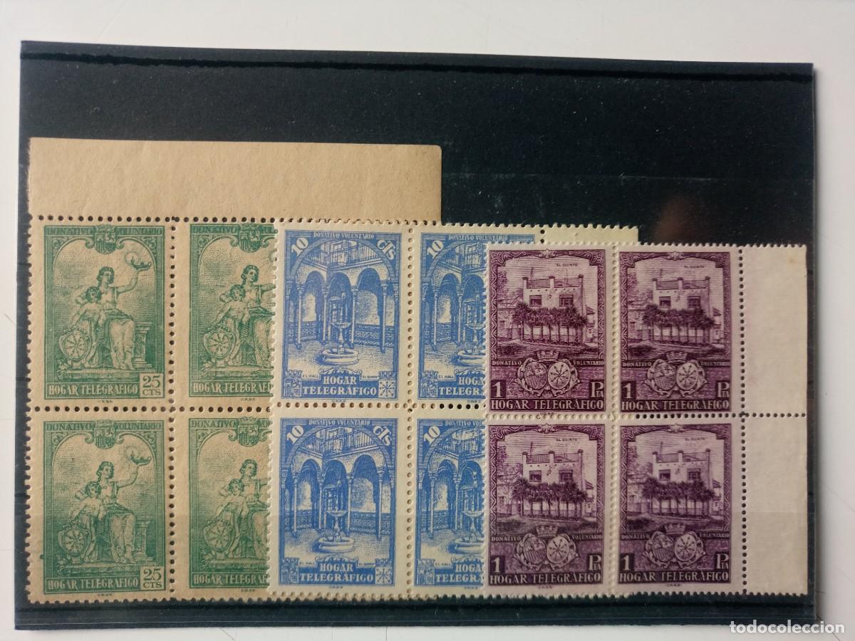 Timbres: Beneficencia En BL4 del a&ntilde;o 1937 Edifil 10/12 en nuevo**