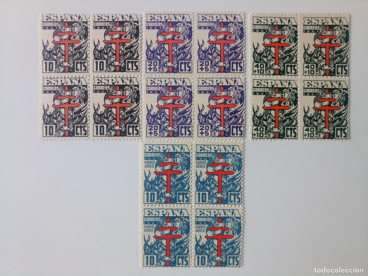 Selos: Pro. Tuberculosos En BL4 Edifil 948/951 Del A&ntilde;o 1941 Dentado de la emisi&oacute;n En nuevo**