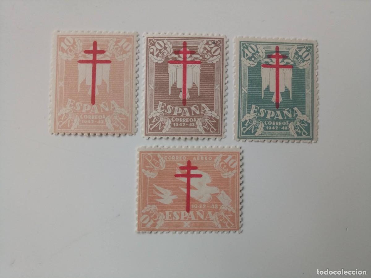 Sellos: Pro. Tuberculosos Excelente centraje Edifil 957/960 Del A&ntilde;o 1942 En nuevo**