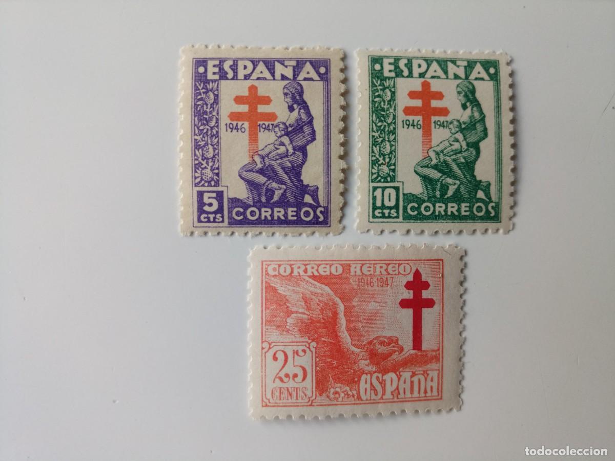 Sellos: Pro. Tuberculosos Edifil 1008/1010 Del A&ntilde;o 1946 En nuevo**