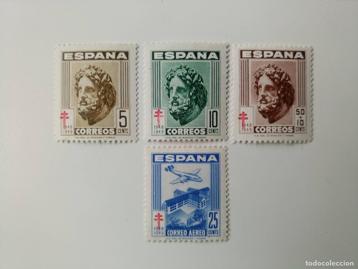 Sellos: Pro. Tuberculosos Edifil 1040/1043 Del A&ntilde;o 1948 En nuevo**