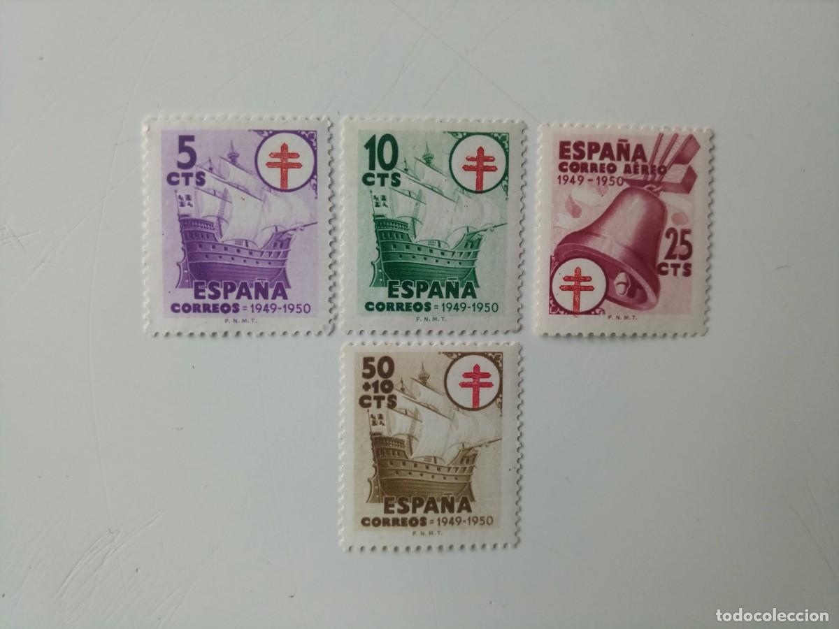 Sellos: Pro. Tuberculosos Edifil 1066/1069 Del A&ntilde;o 1949 En nuevo**