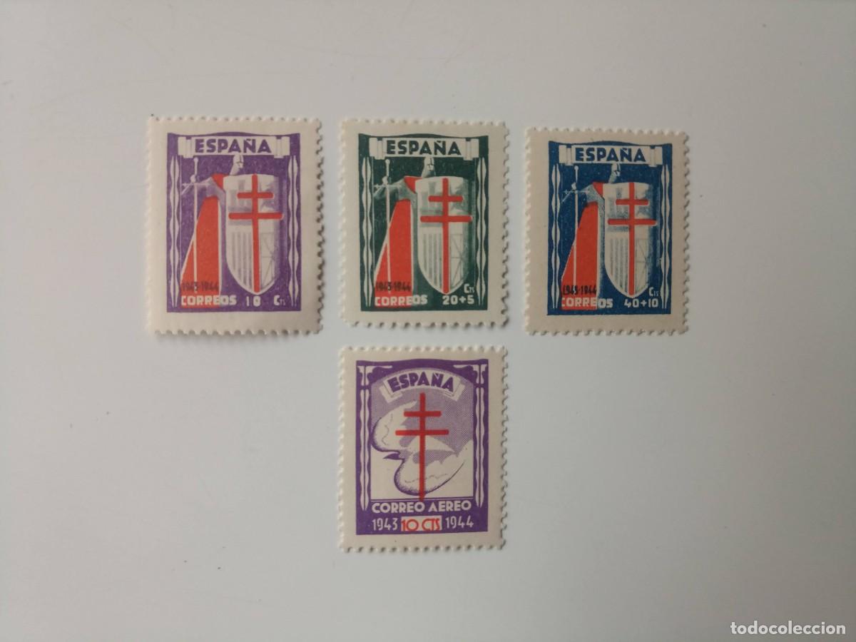 Sellos: Pro. Tuberculosos Edifil 970/973 Del A&ntilde;o 1943 En nuevo**