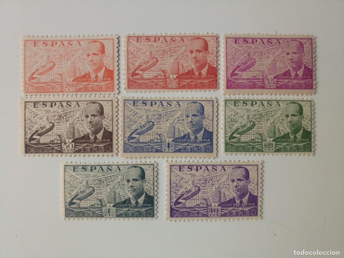 Sellos: Juan de la cierva Edifil 940/947 del a&ntilde;o 1941 En Nuevo
