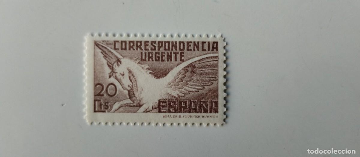 Sellos: Pegaso con pie de imprenta Edifil 832 Del A&ntilde;o 1937 En nuevo**
