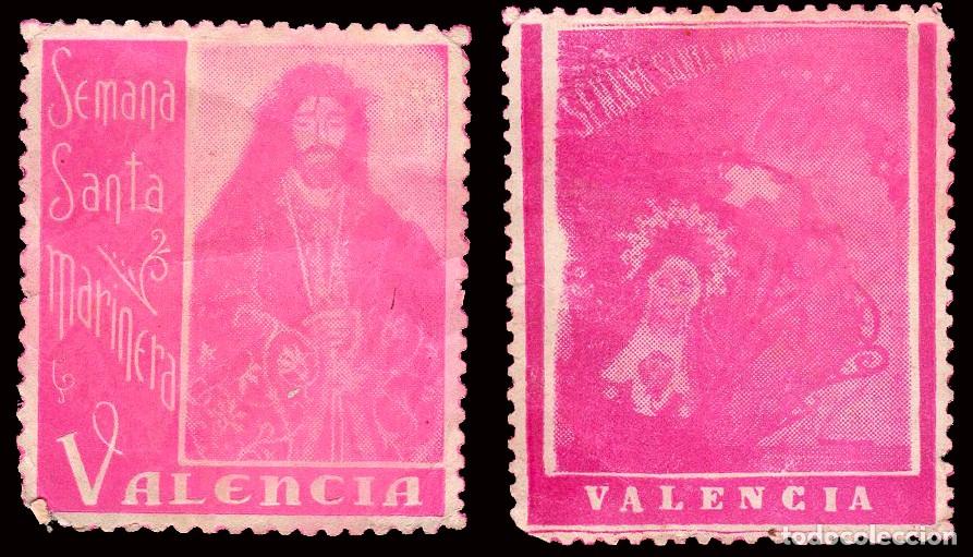Sellos: Valencia - S/Cat (*) - Vi&ntilde;etas - 2 valores &rdquo;Semana Santa Marinera de Valencia&rdquo;