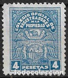 Sellos: FISCALES, Registradores de la Propiedad 1938 ALEMANY n&ordm; 18 (*)
