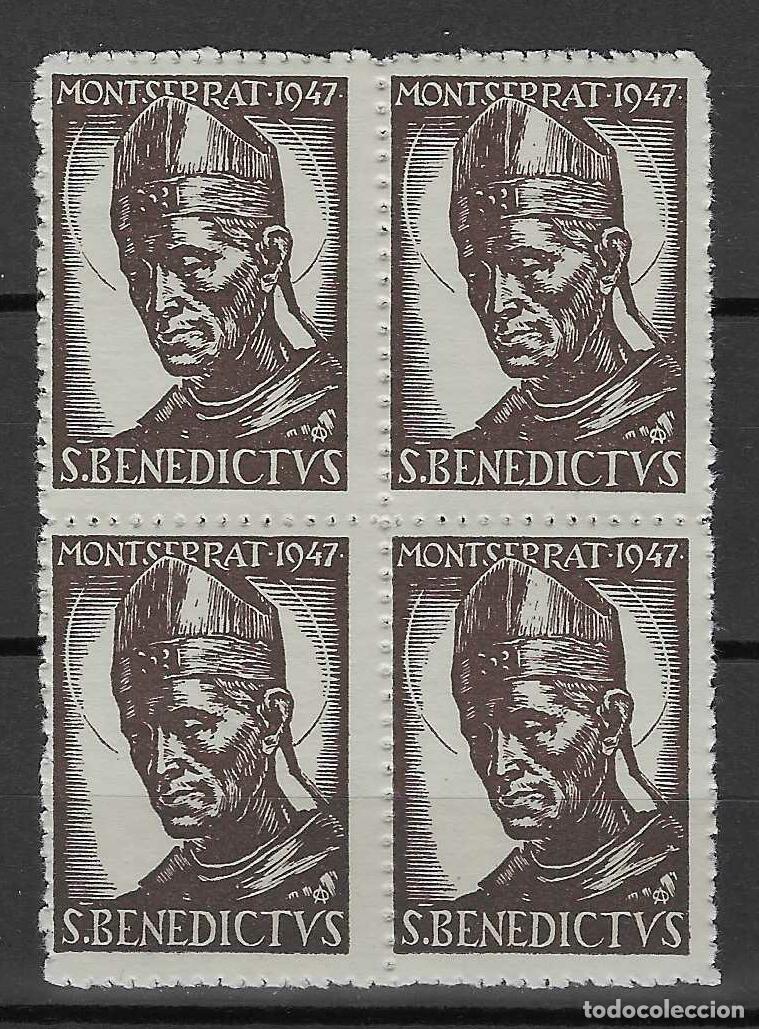 Sellos: MONTSERRAT 1947. VI&Ntilde;ETA (BLOQUE DE 4). MNH **