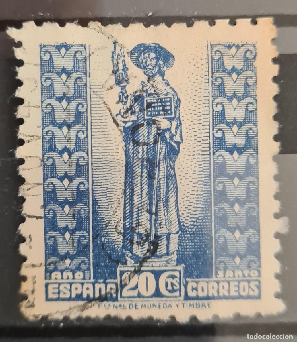 Sellos: Sello usado de Espa&ntilde;a 1943: A&ntilde;o Santo