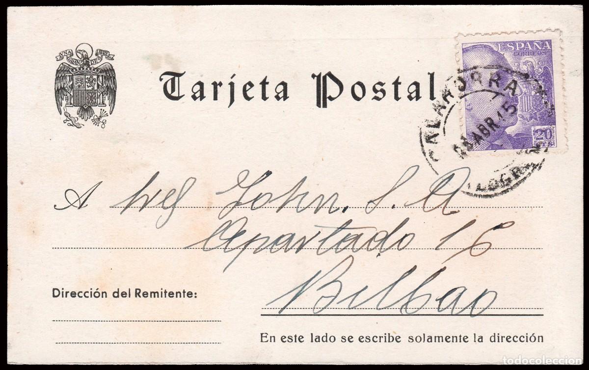 Sellos: La Rioja - Edi o TP 922 - Postal Mat &rdquo;Calahorra 23/IV/45&rdquo;