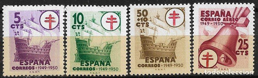 Sellos: Espa&ntilde;a. 1949 Protuberculosos, EDIFIL n&ordm; 1066 a 1069 * * completa