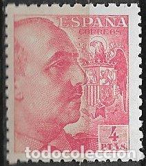 Sellos: Espa&ntilde;a. 1940 General Franco, EDIFIL n&ordm; 933 * * lujo
