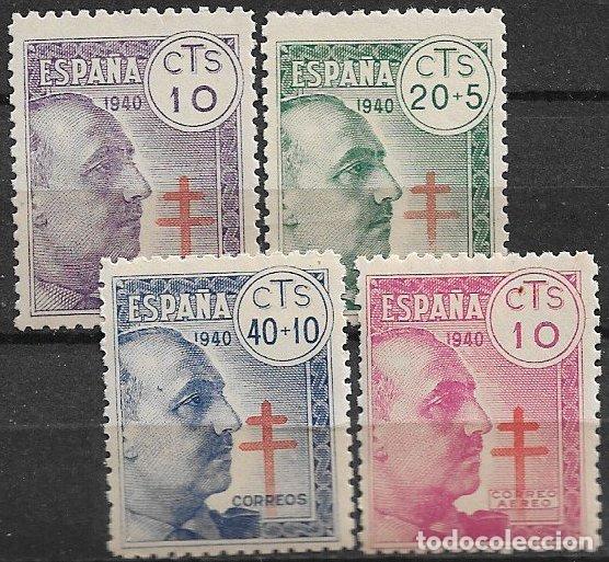 Sellos: Espa&ntilde;a. 1940 Protuberculosos, EDIFIL n&ordm; 936 a 939 * *