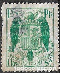 Sellos: Fiscales. 1937 Efectos de Comercio, EDIFIL n&ordm; 168 (o)