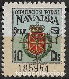 Sellos: Fiscales. Diputaci&oacute;n Foral de Navarra, 1946, Alemany n&ordm; 84 (o)