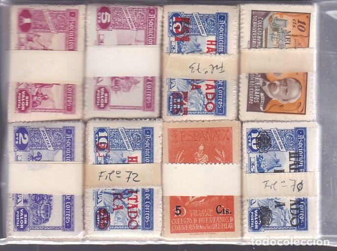 Sellos: FC-AZ- BENEFICENCIA x 800 Sellos Nuevos ** Sin Fijasellos. Catalogo FILABO 6400 euros
