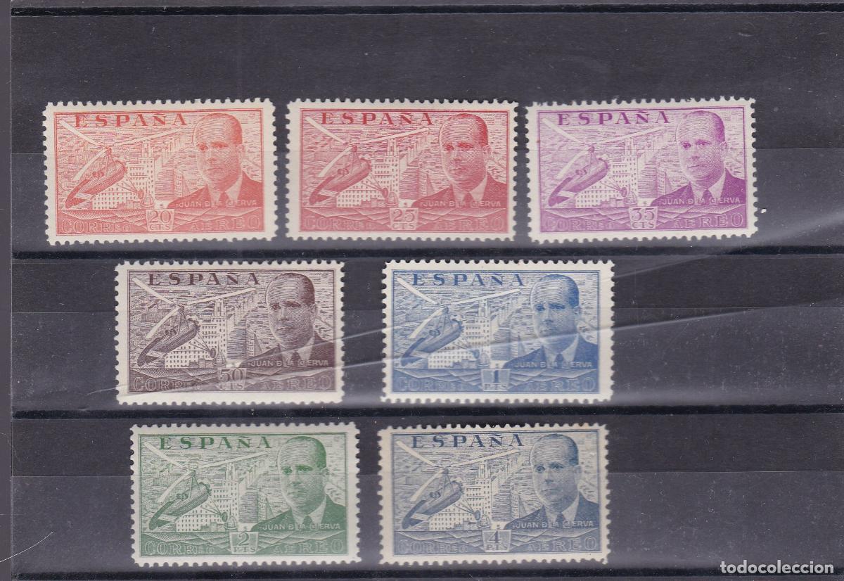 Sellos: FC-135- LA CIERVA Edifil 880/86 NUEVOS Con Se&ntilde;al de fijasellos . Centrados