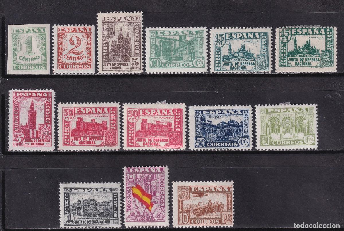 Selos: 1937 JUNTA DEFENSA NACIONAL. SERIE COMPLETA NUEVA*. VER. 175 &euro;