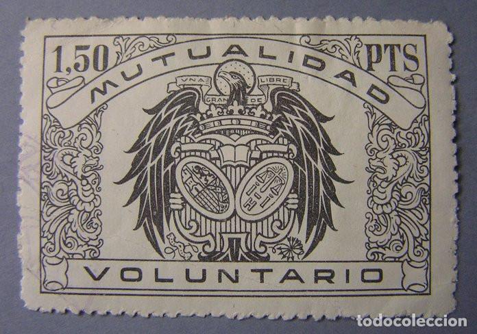 Sellos: SELLO FISCAL DE 1,50 PESETAS - MUTUALIDAD VOLUNTARIO