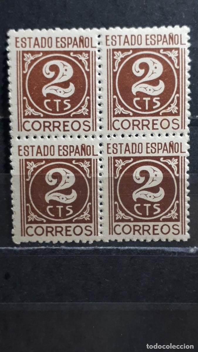 Sellos: ESPA&Ntilde;A . A&ntilde;o 1940 **. EDIFIL 915. Bloque de 4.