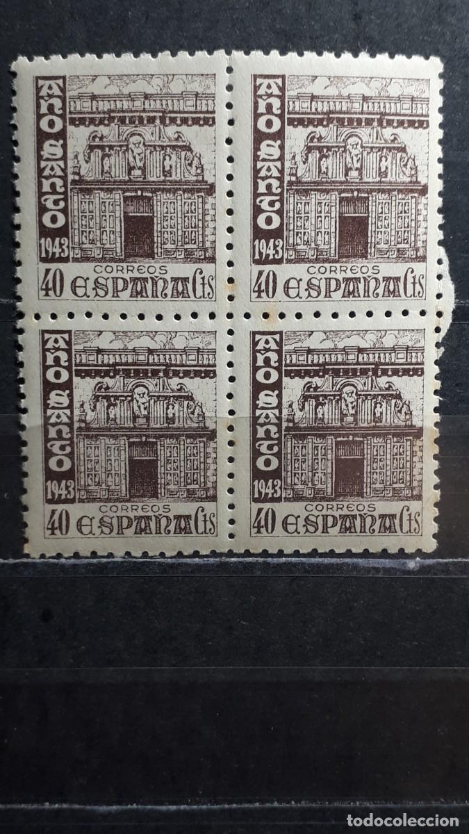 Sellos: ESPA&Ntilde;A . A&ntilde;o 1943-4 **. EDIFIL 968. Bloque de 4.