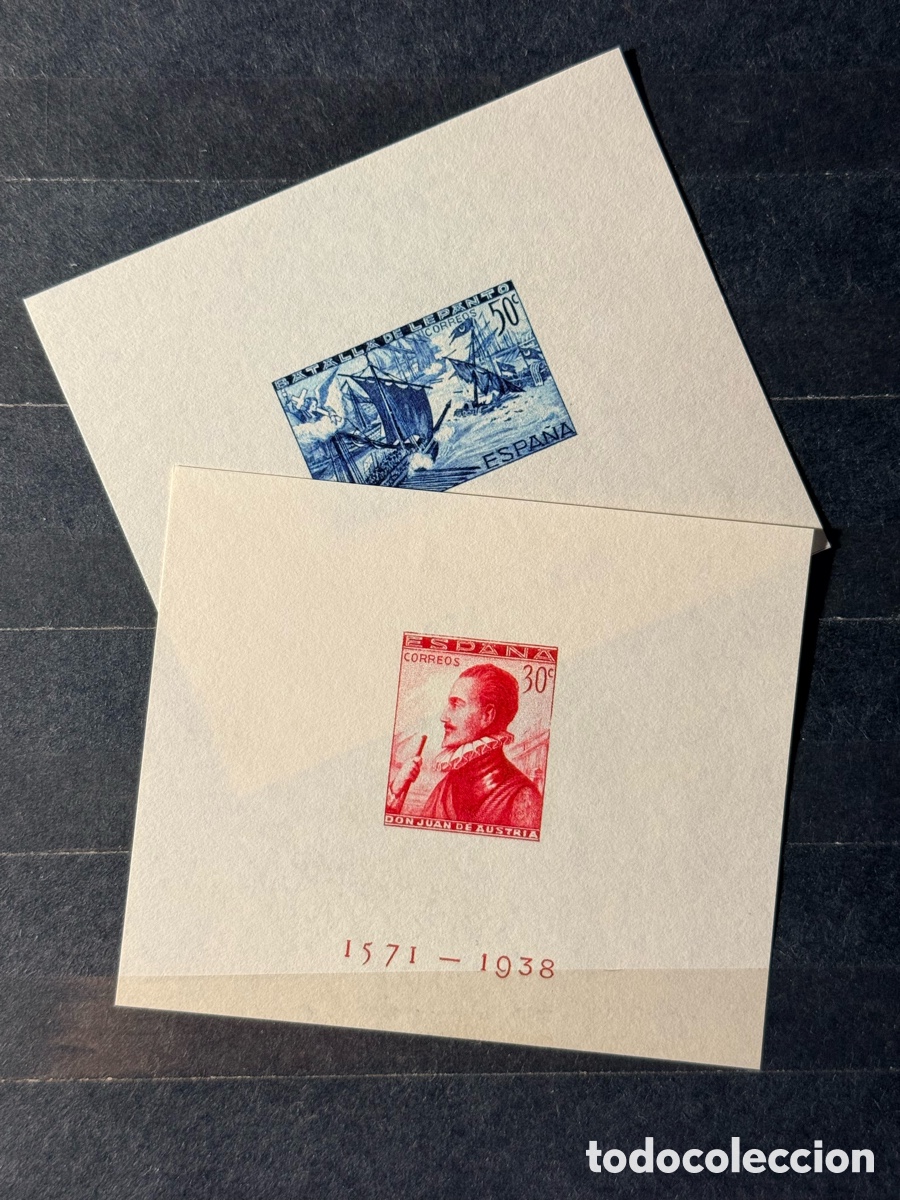 Sellos: Espa&ntilde;a. 1938. Estado Espa&ntilde;ol. Edifil 862s/863s. Falso filat&eacute;lico. Nuevo **