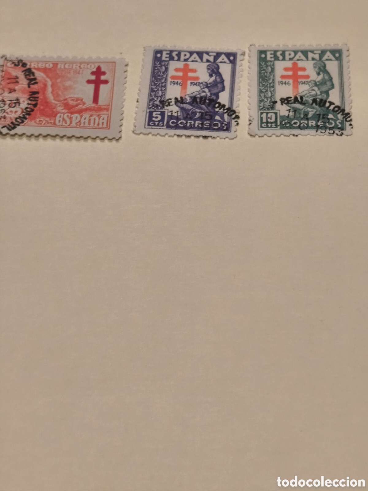Briefmarken: Serie completa estado espa&ntilde;ol usada matasellos especial real autom&oacute;vil,ver