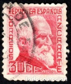 Sellos: Espa&ntilde;a. Gumersindo de Azc&aacute;rate 1933/35. Edifil-686. Usado