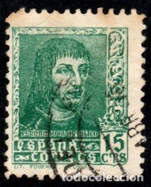 Sellos: Espa&ntilde;a.Fernando el Cat&oacute;lico 1939. Edifil-841A. Usado
