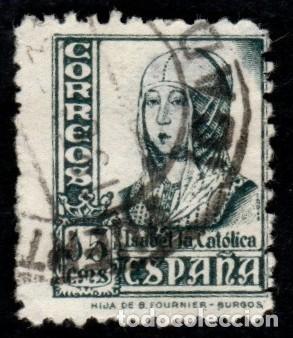Sellos: Espa&ntilde;a. Isabel la Cat&oacute;lica 1937-40. Edifil-820. Usado